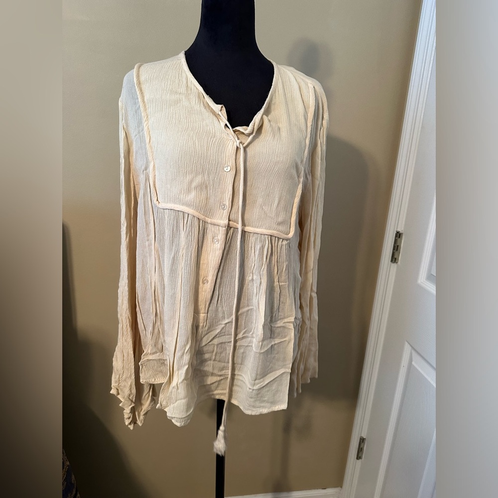 Peasant blouse cream